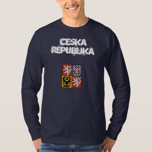 Czech Republic Ceska Republika with coat of arms T_Shirt