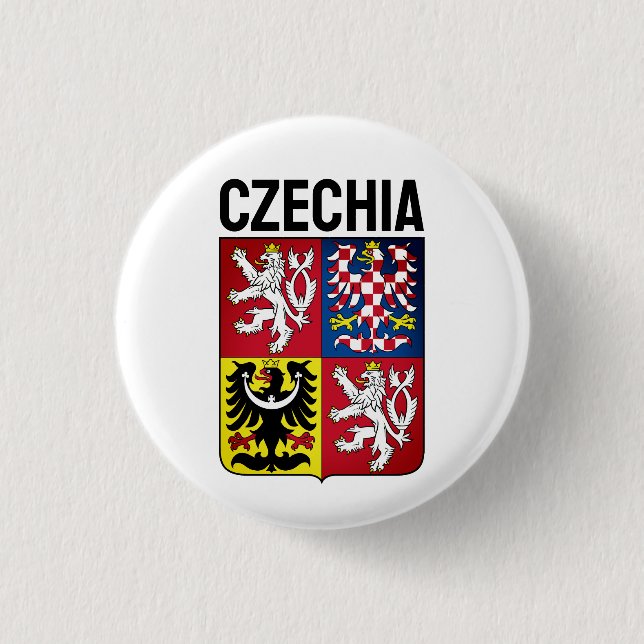 Czech Republic coat of arms Button (Front)