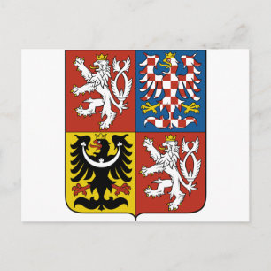 Czech Republic Coat of arms CZ Postcard