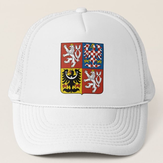 Czech Republic Coat of arms CZ Trucker Hat (Front)