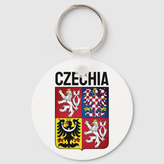 Czech Republic coat of arms Keychain (Front)
