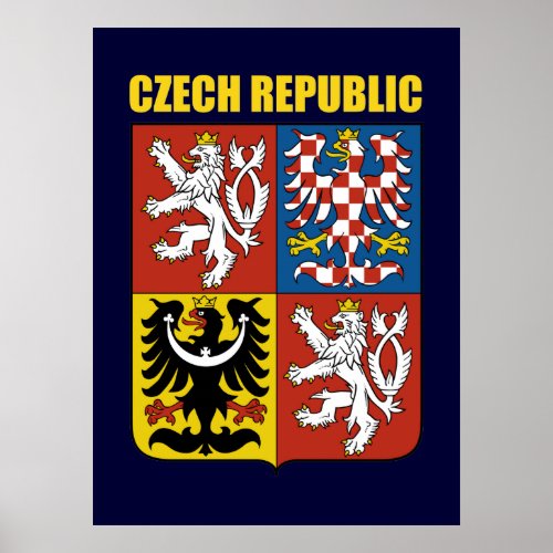Czech Republic Coat of Arms Poster