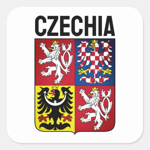 Czech Republic coat of arms Square Sticker
