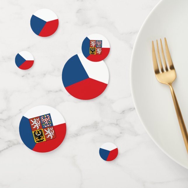 Czech Republic Confetti, party, Czech Flag Confetti (Group)