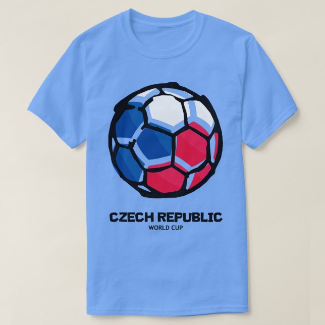 Czech Republic  Country Flag T-Shirt (Design Front)