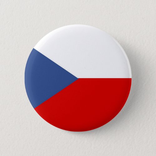 czech republic country long flag nation symbol pinback button