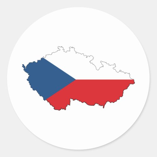 Czech Republic CZ Classic Round Sticker