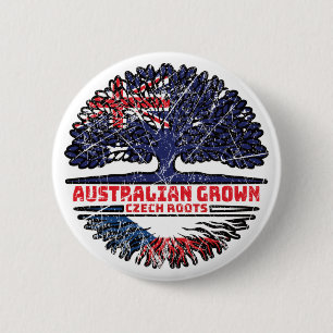 Czech Republic Czech Australian Australia Tree Button