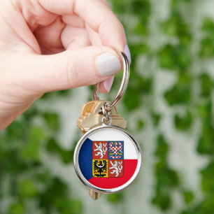 Czech Republic & Czech Flag fashion /sports fans K Keychain