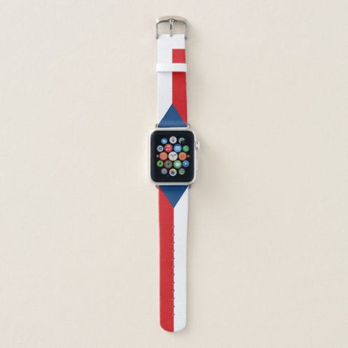 Czech Republic Flag Apple Watch Band