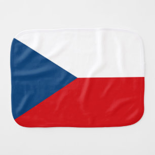 Czech Republic Flag Baby Burp Cloth