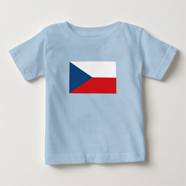 Czech Republic Flag Baby T-Shirt (Front)