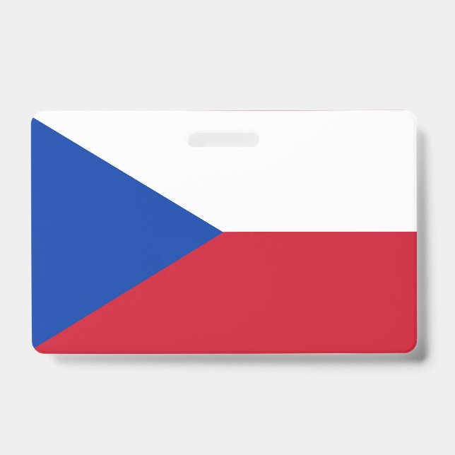Czech Republic flag Badge (Front)