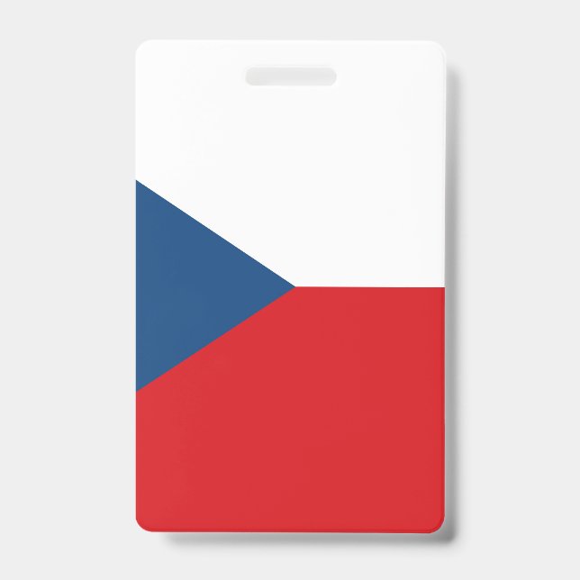 Czech Republic Flag Badge (Front)