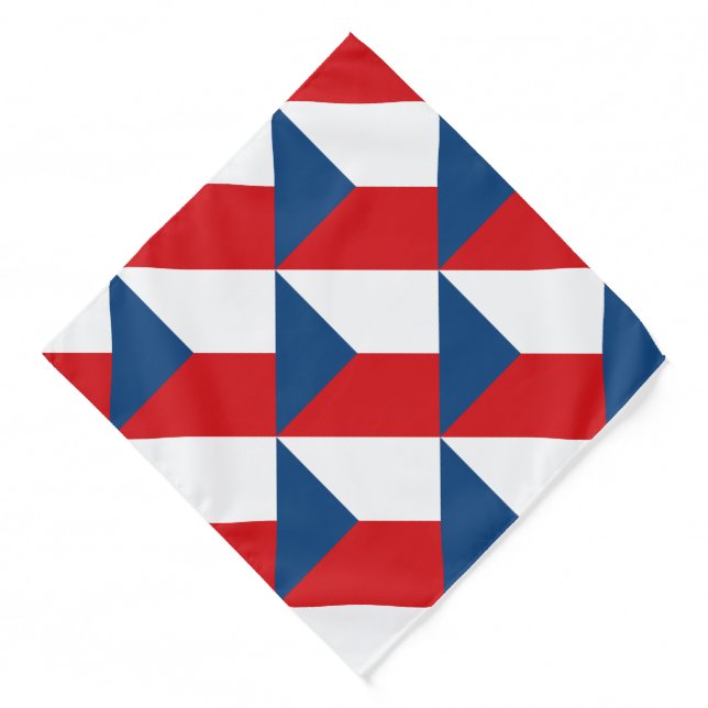 Czech Republic Flag Bandana (Front)