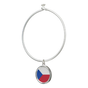 Czech Republic flag Bangle Bracelet