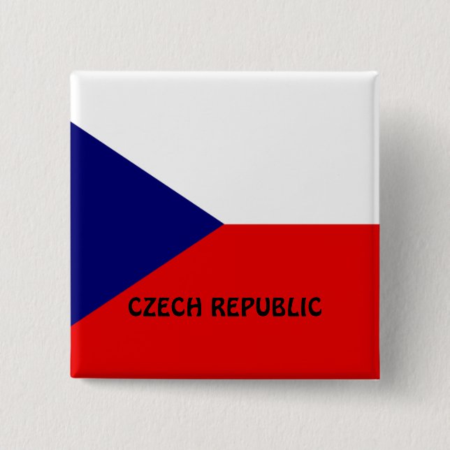 Czech Republic flag Button (Front)