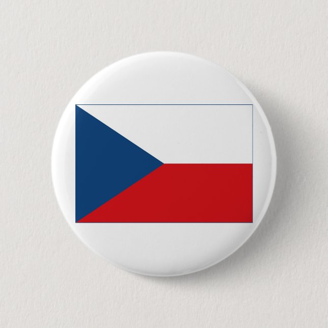 Czech Republic Flag Button (Front)