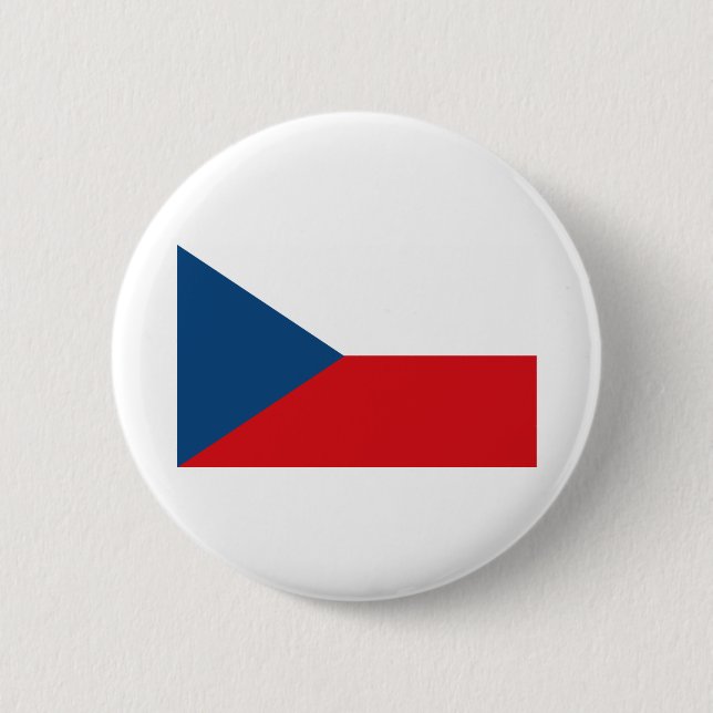 Czech Republic Flag Button (Front)