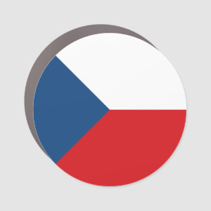Czech Republic Flag Car Magnet