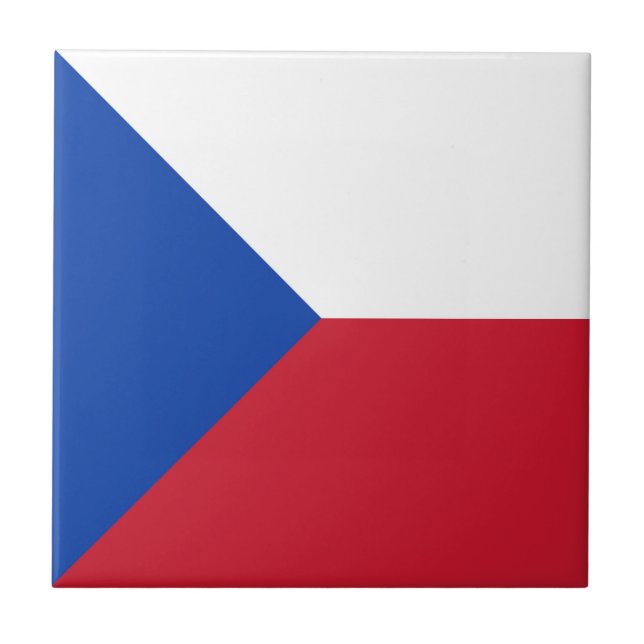 Czech Republic flag Ceramic Tile (Front)