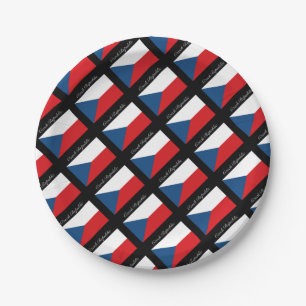 Czech Republic Flag - Ceska Republika Paper Plates