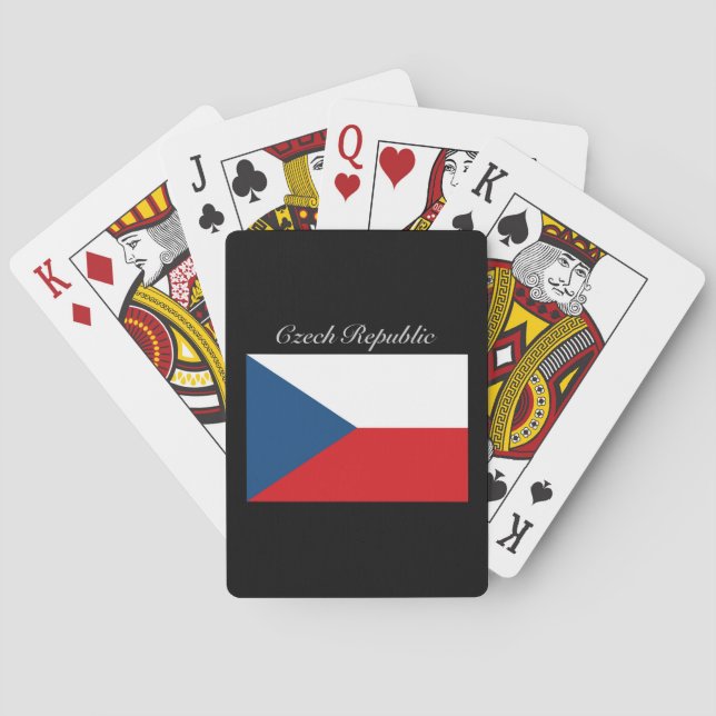 Czech Republic Flag - Ceska Republika Poker Cards (Back)