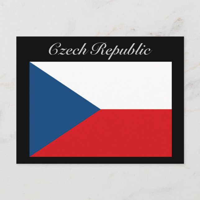 Czech Republic Flag - Ceska Republika Postcard (Front)