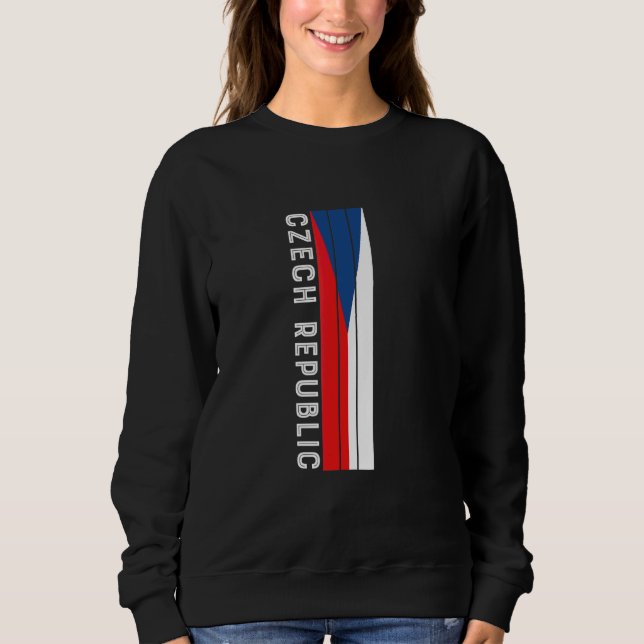 Czech Republic Flag Colors Sweatshirt (Front)