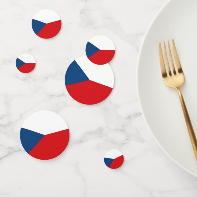 Czech Republic Flag Confetti (Group)
