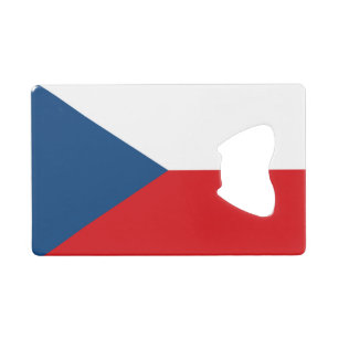Czech Republic Flag Credit Card Bottle Opener