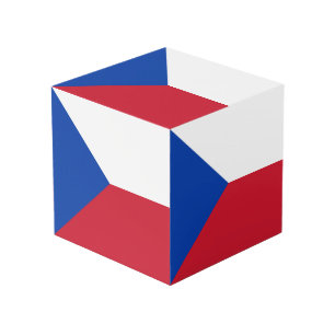 Czech Republic flag Cube
