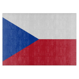 Czech Republic flag Cutting Board