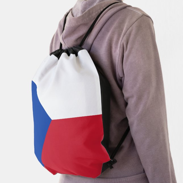 Czech Republic flag Drawstring Bag (Insitu)
