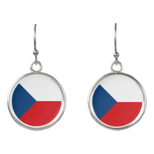 Czech Republic Flag Earrings