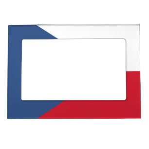 Czech Republic Flag Emblem Magnetic Frame