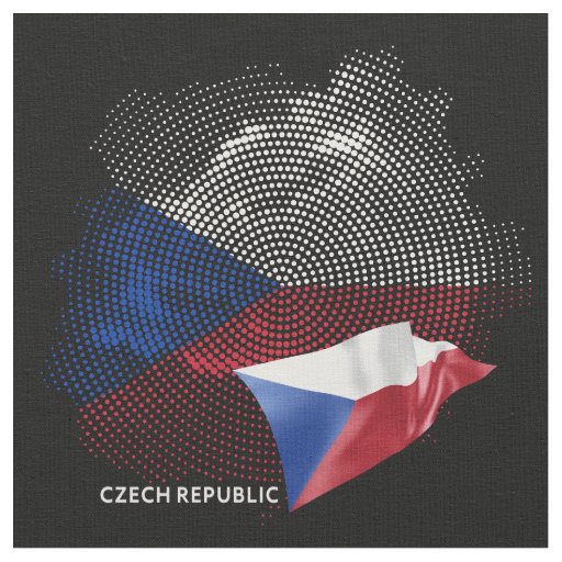 Czech Republic flag Fabric