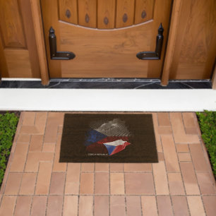 Czech Republic flag Fiber Doormat