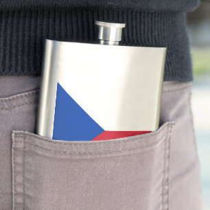 Czech Republic flag Flask
