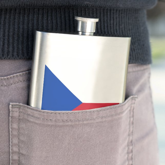Czech Republic flag Flask (In Situ)