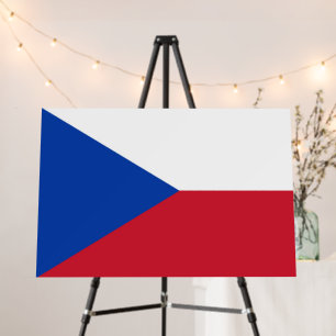 Czech Republic flag Foam Board