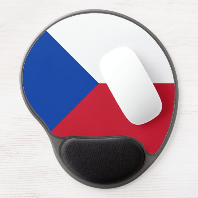 Czech Republic flag Gel Mouse Pad (Left Side)