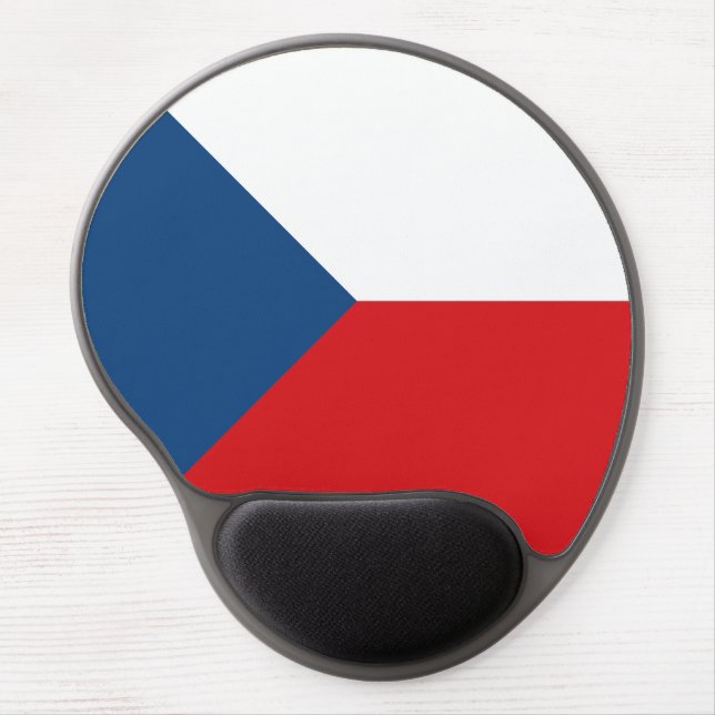 Czech Republic Flag Gel Mouse Pad (Front)