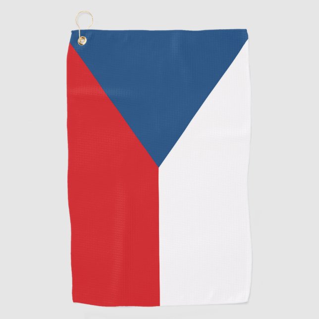 Czech Republic Flag Golf Towel (Front)