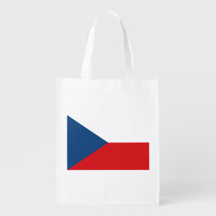 Czech Republic Flag Grocery Bag