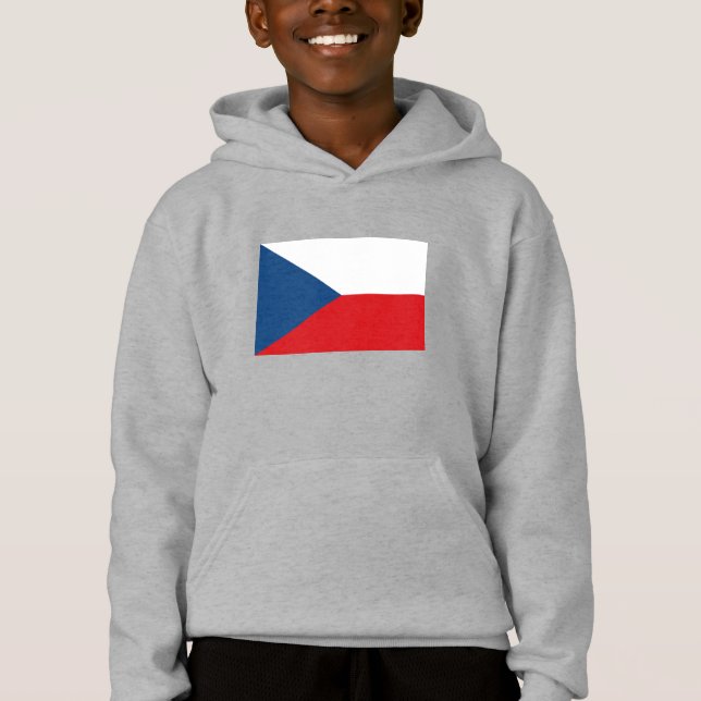 Czech Republic Flag Hoodie (Front)