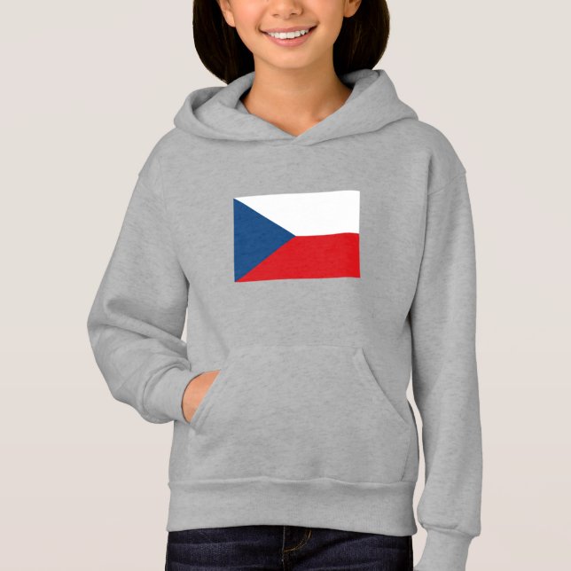 Czech Republic Flag Hoodie (Front)
