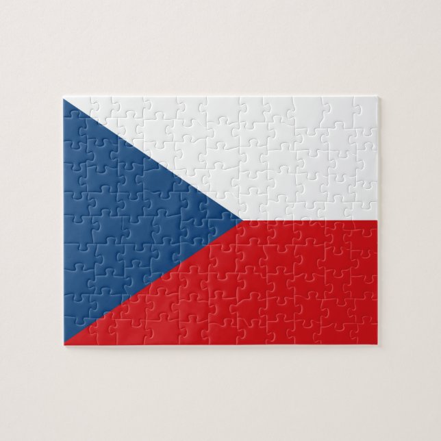 Czech Republic Flag Jigsaw Puzzle (Horizontal)