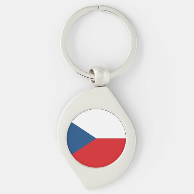 Czech Republic Flag Keychain (Front)