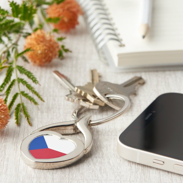 Czech Republic flag Keychain (Side)